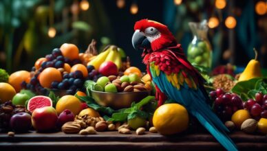 diverse diet for parrots