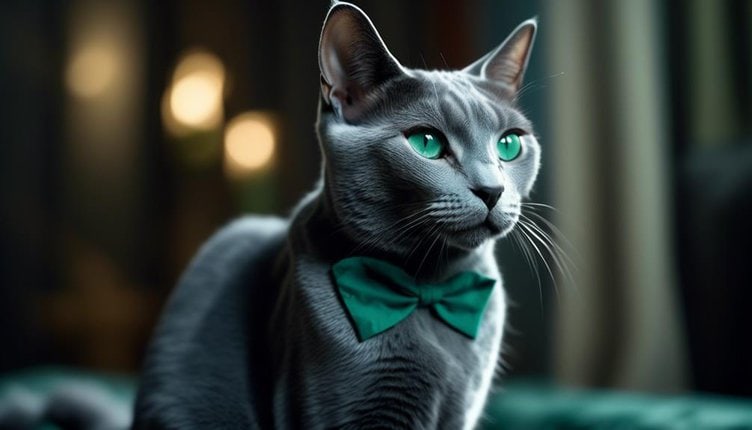 elegant grey cat breed